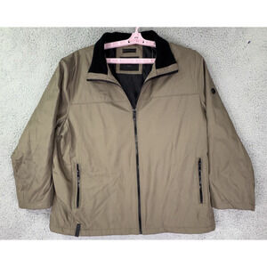Calvin Klein Mens Zip Up Jacket 2XL Brown